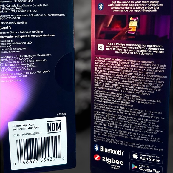 🚨🆕 Philips Hue Smart LED Lightstrip Plus Extension Shape Light Color Changing - Picture 5 of 16